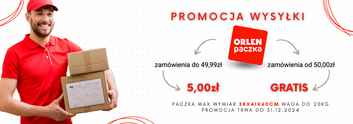 Promocja na przesyłkę ORLEN od 50zł gratis!