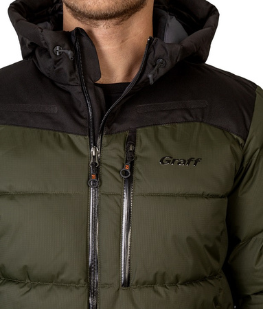 Kurtka pikowana GRAFF Primaloft 645-O w kolorze zielonym