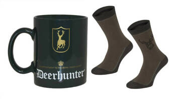 Prezent dla myśliwego kubek DEERHUNTER + skarpety Jeleń GRAFF 39-42