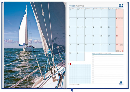 Terminarz żeglarski KALENDARZ książkowy 2026