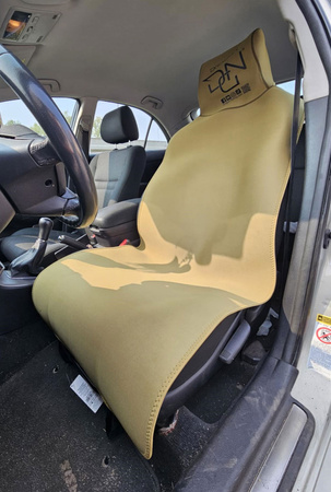 Pokrowiec na siedzenie z neoprenu Dragon w kolorze oliwkowym