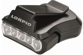 Latarka LORPIO 5led z klipsem na daszek