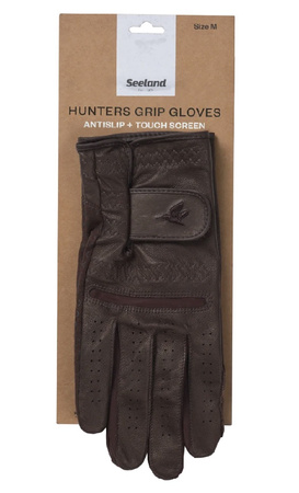 Rękawice strzeleckie SEELAND Aim Shooting - miękka skóra - brąz