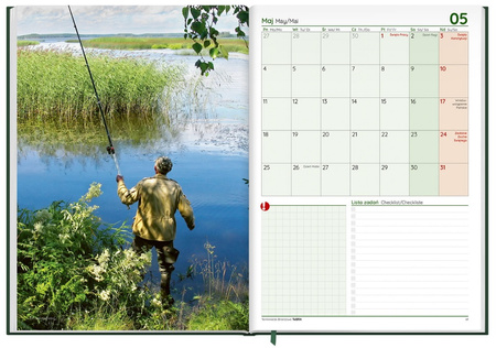 Terminarz wędkarski KALENDARZ książkowy 2026