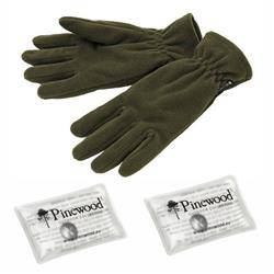 Rękawice PINEWOOD Samuel XL zielony i ogrzewacze