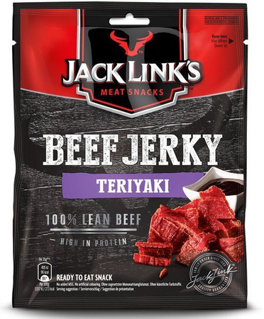 Beef jerky Jack Links suszona wołowina Teriyaki 25g