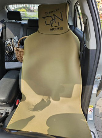 Pokrowiec na siedzenie z neoprenu Dragon w kolorze oliwkowym