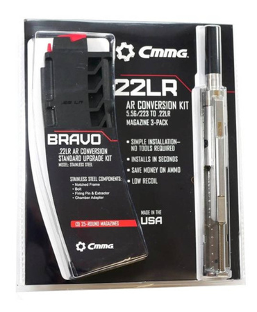 Konwersja AR-15  223 Rem na 22LR CMMG BRAVO 3 magazynki