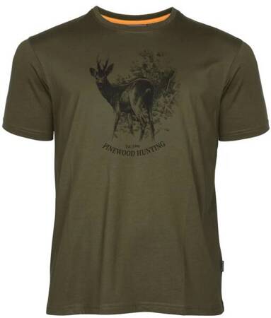 T-shirt PINEWOOD Roe Deer 3XL kolor oliwka